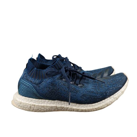 Adidas Shoes Men 9 Ultra Boost Uncaged Parley Sneaker Athletic Trainer Primeknit - Picture 1 of 11